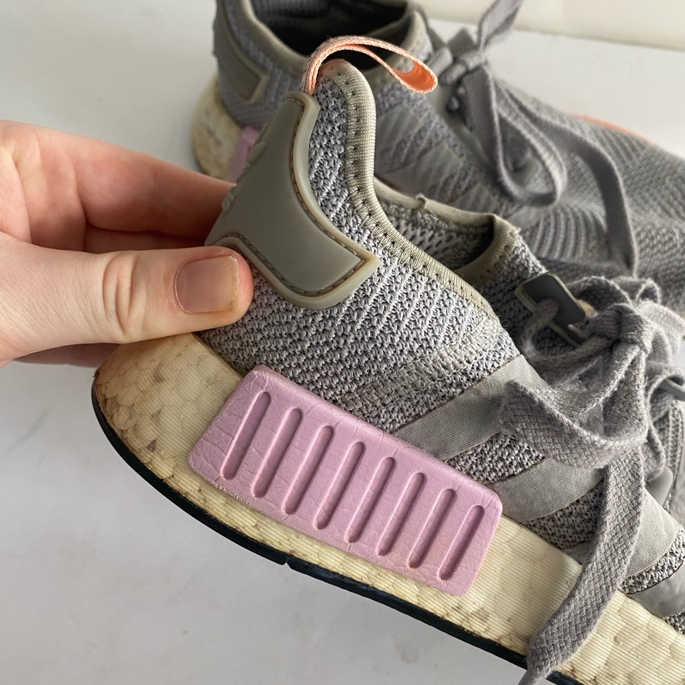 Adidas NMD R1 Light Granite Grey Women’s Athletic Shoes - Picture 9 of 10